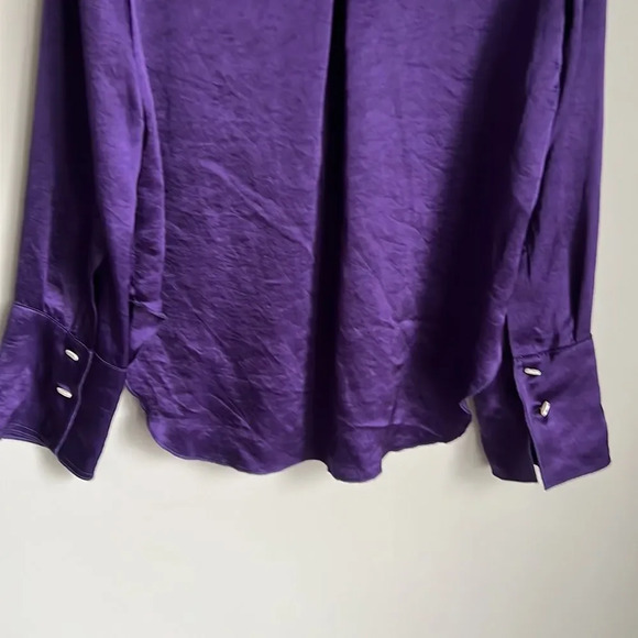 NANUSHKA madine satin Shirt (Purple) - Picture 11 of 13